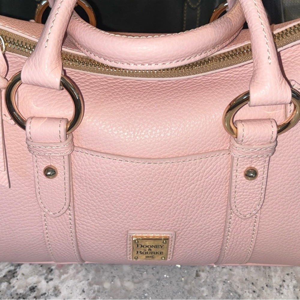 Dooney & Bourke Blush Pink LUCCA Leather Satchel